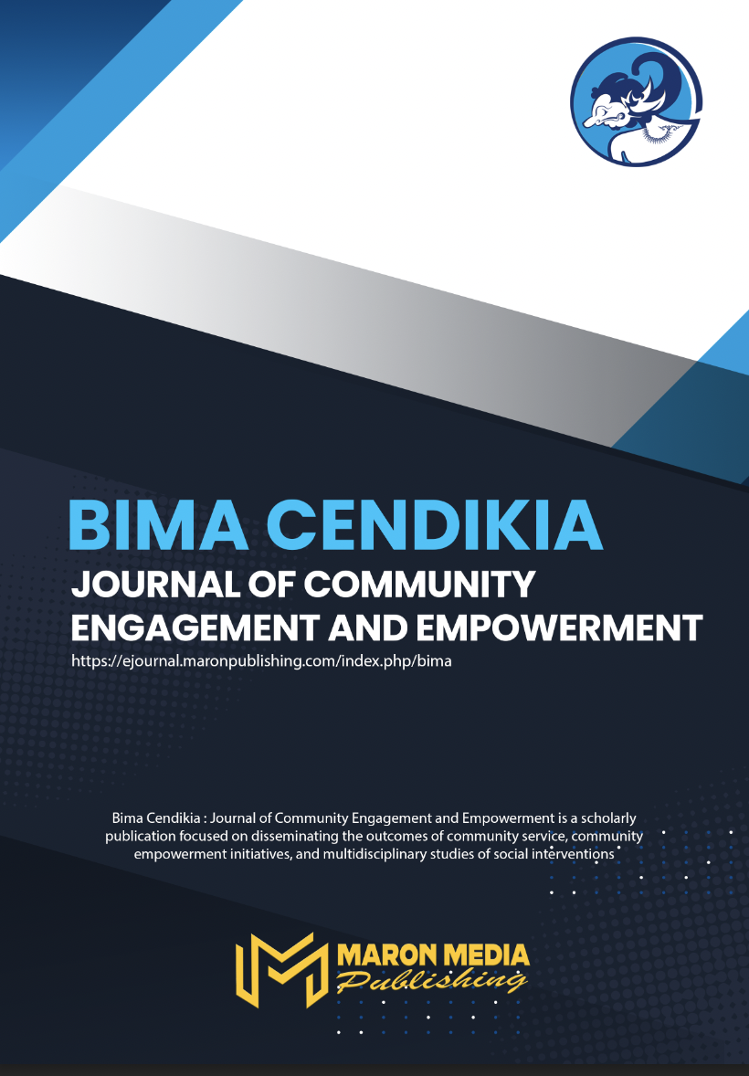 					View Vol. 4 No. 1 (2027): Bima Cendikia: Journal of Community Engagement and Empowerment
				